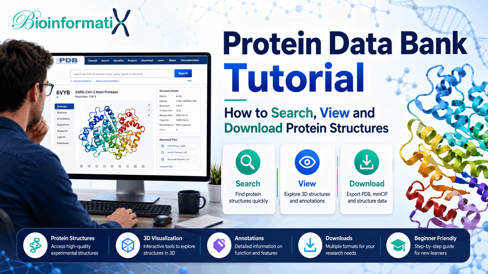 Protein Data Bank Tutorial: How to Search, View and Download Protein Structures (2026)