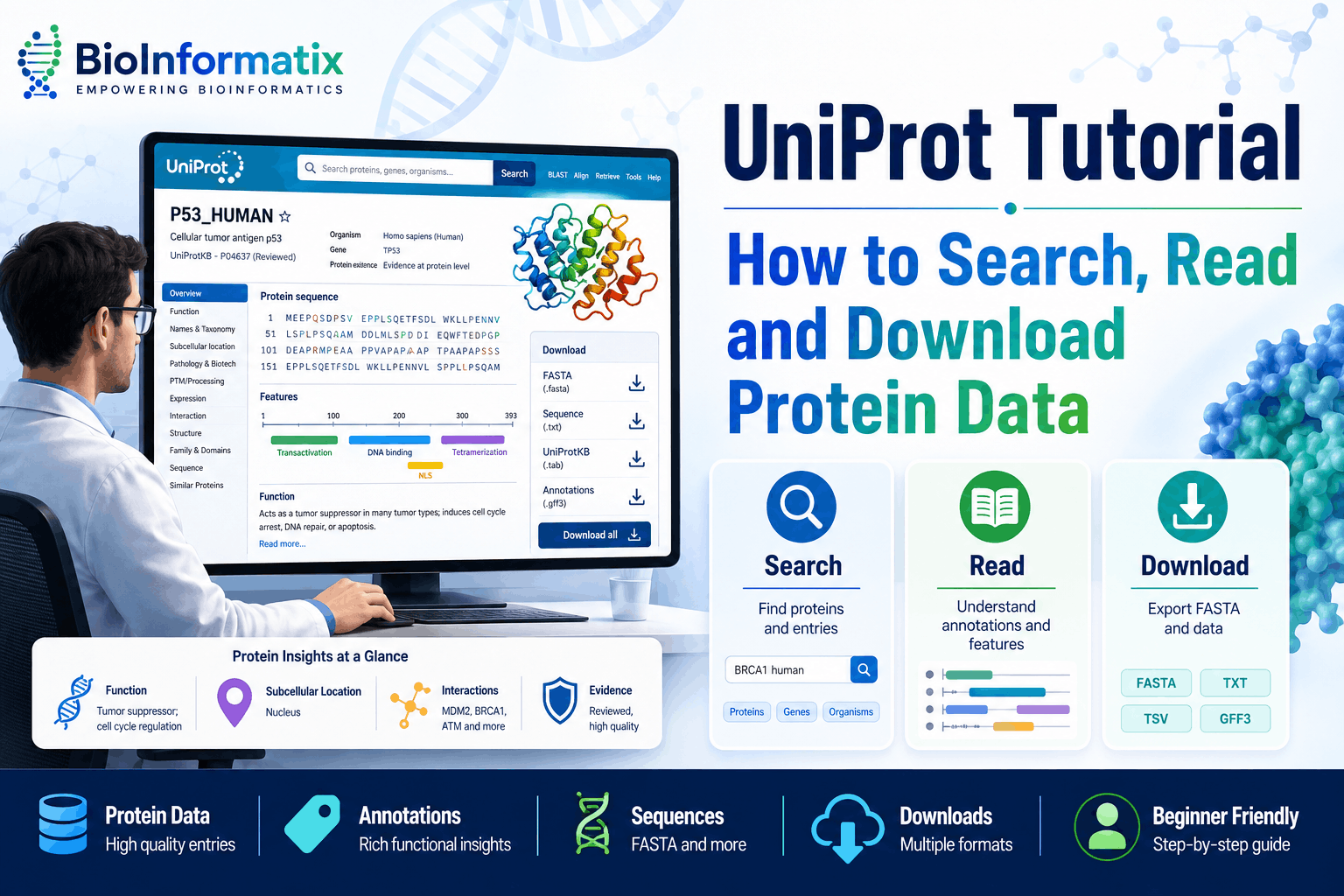 UniProt Tutorial: How to Search, Read and Download Protein Data (2026)